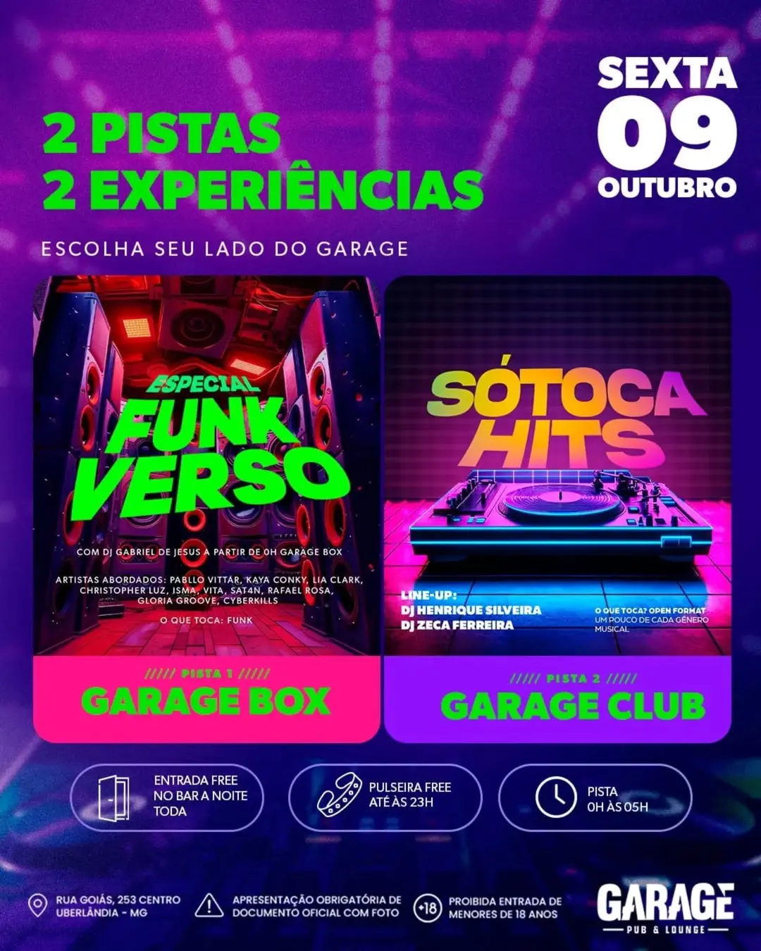 Flyer de DJ Gabriel de Jesus e mais 2 artistas