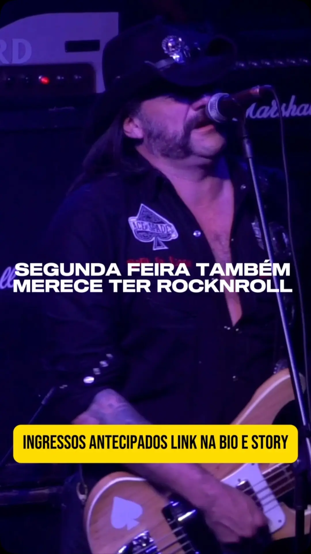 Flyer de Motörspades e Tributo a Motörhead