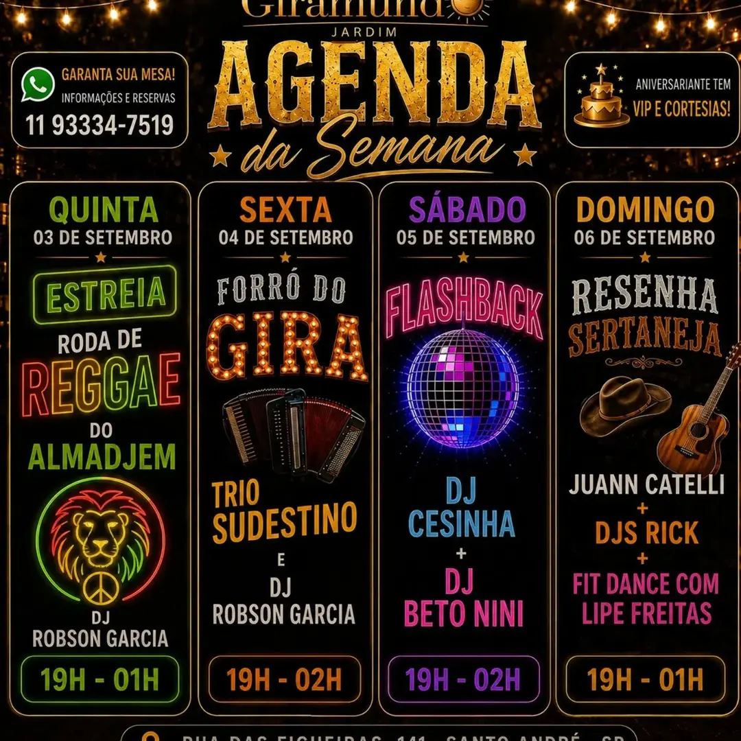 Flyer de DJ Cesinha e DJ Beto Nini