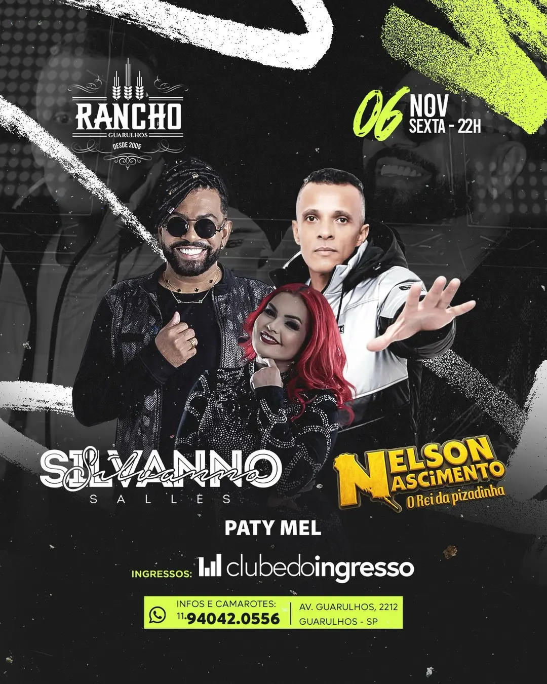 Flyer de Silvanno Salles e Nelson Nascimento