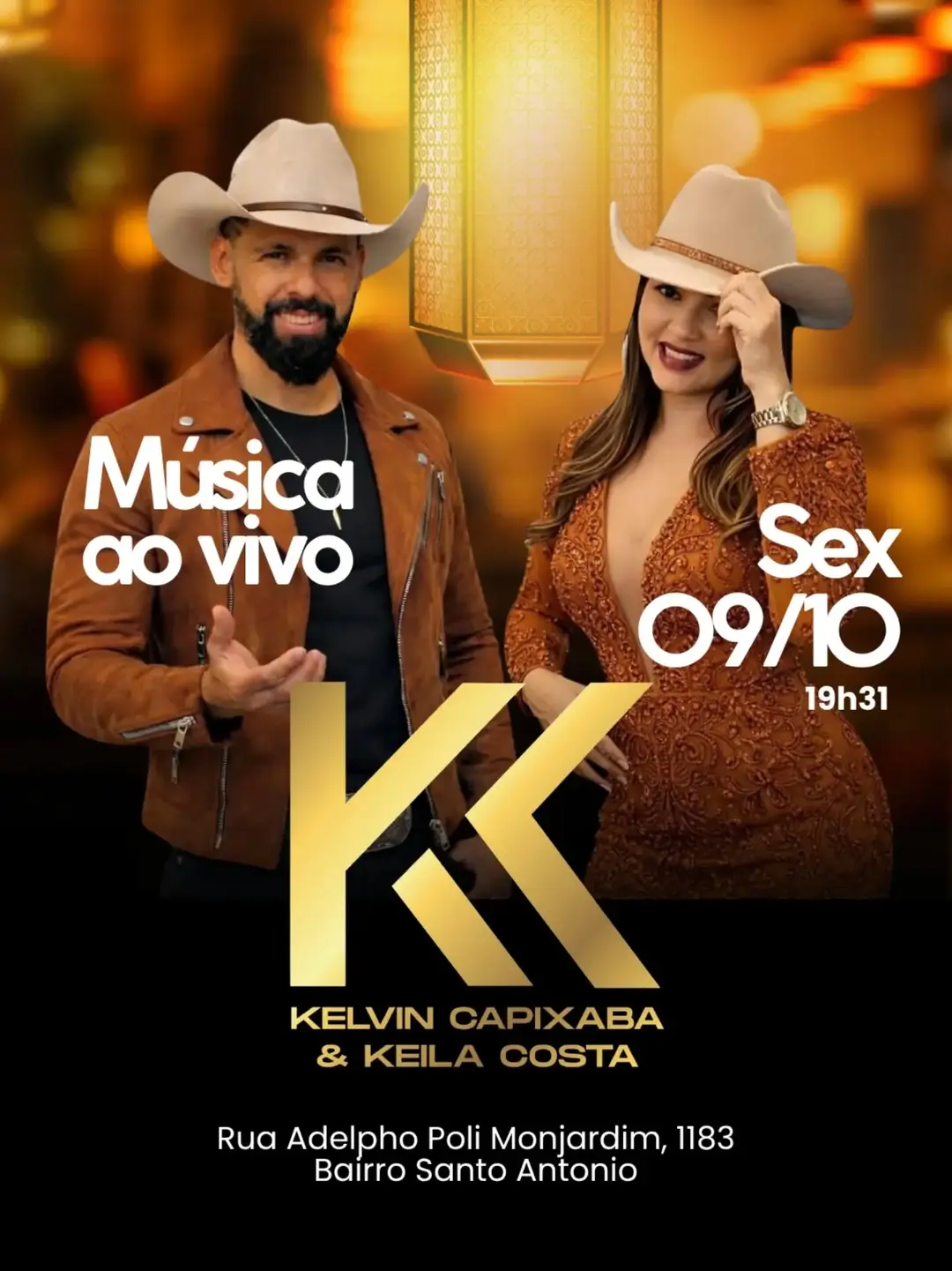 Flyer de Kelvin Capixaba e Keila Costa