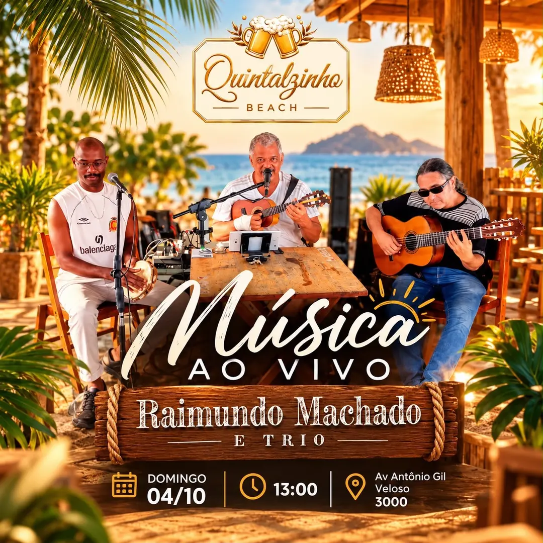 Flyer de Raimundo Machado e Trio