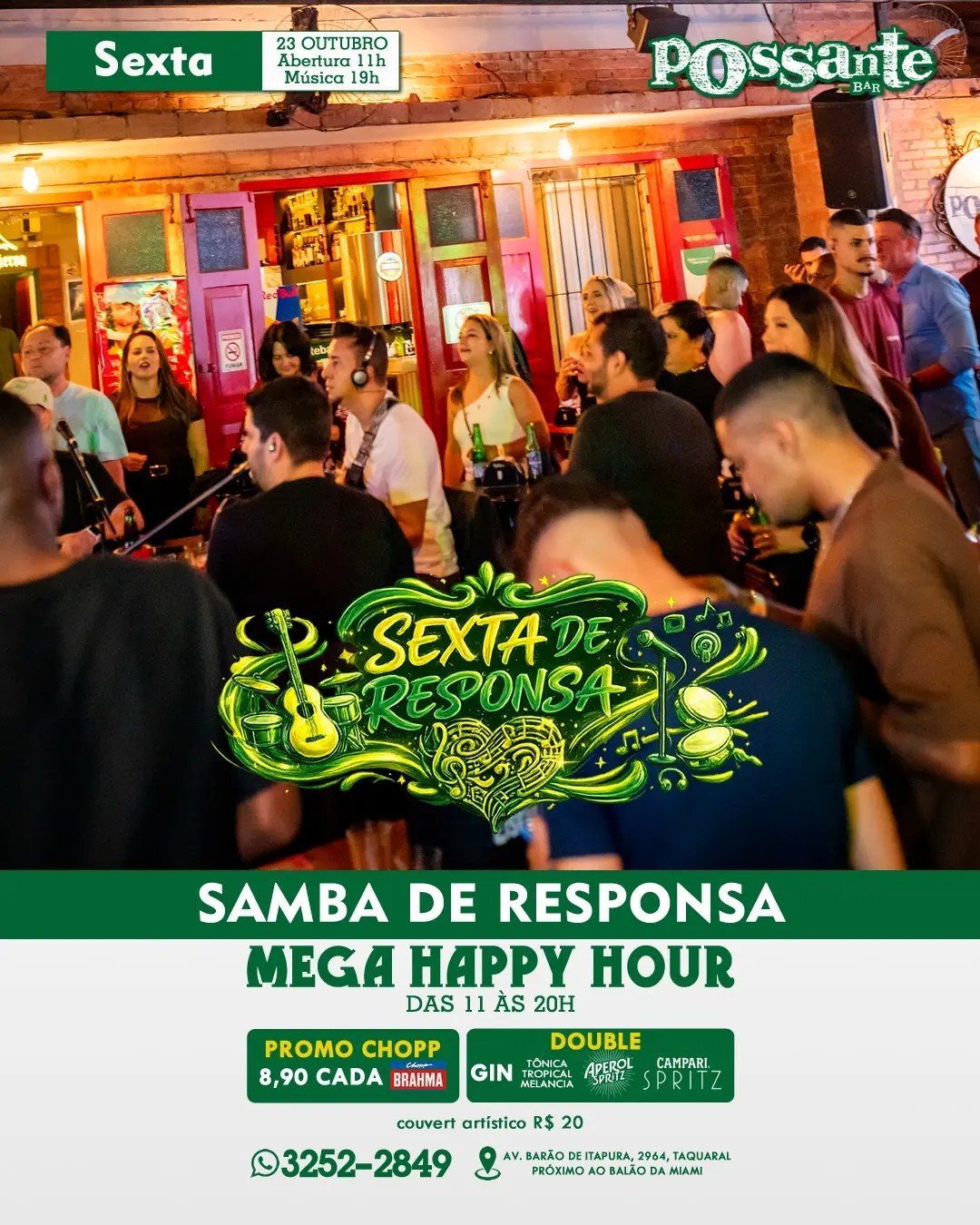 Flyer de Samba de Responsa