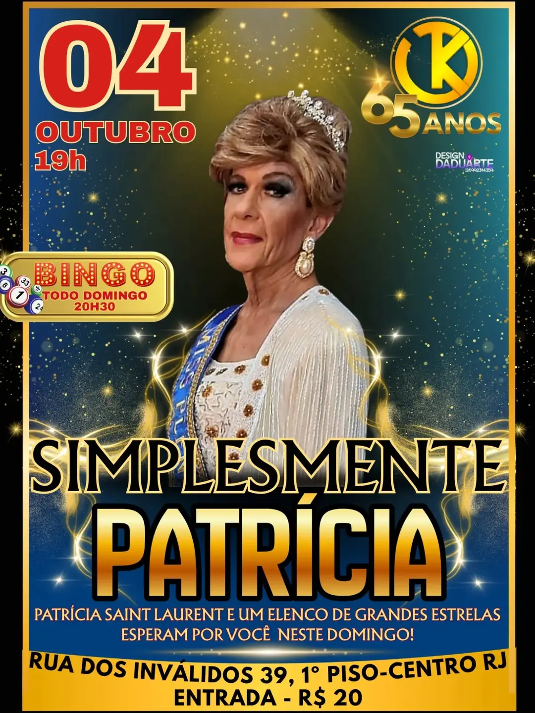 Flyer de Patrícia Saint Laurent