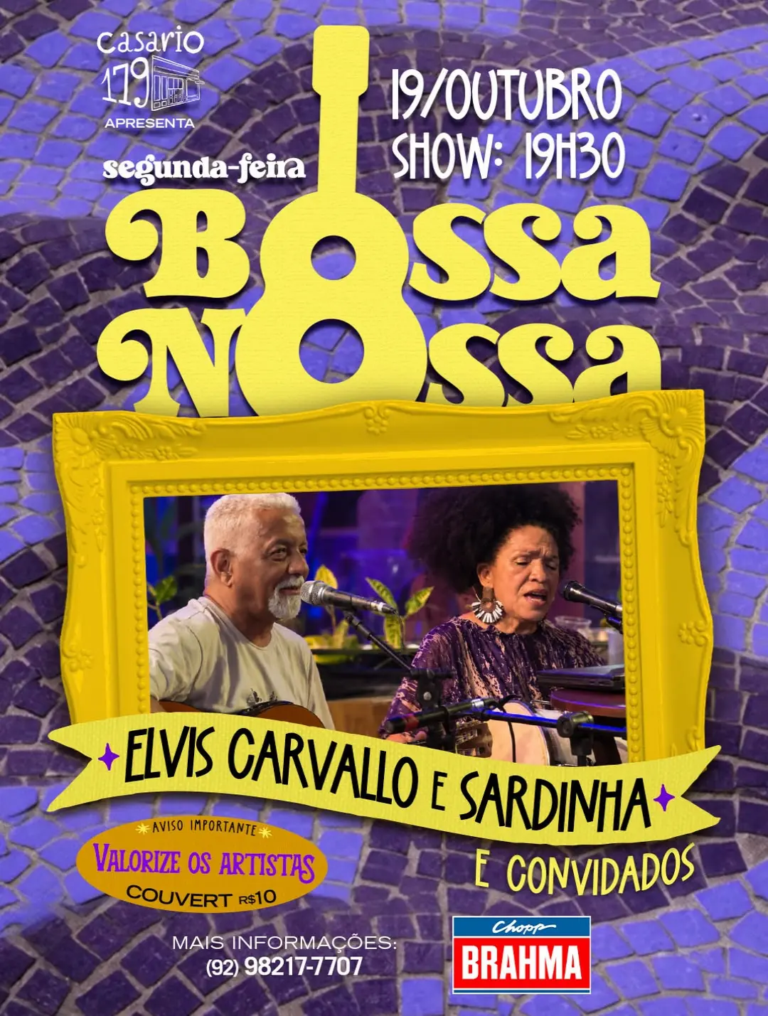 Flyer de Elvis Carvalho e Sardinha