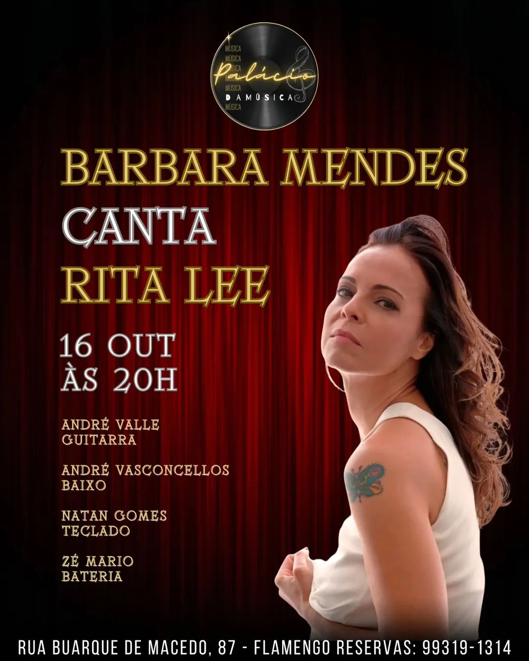 Flyer de Barbara Mendes