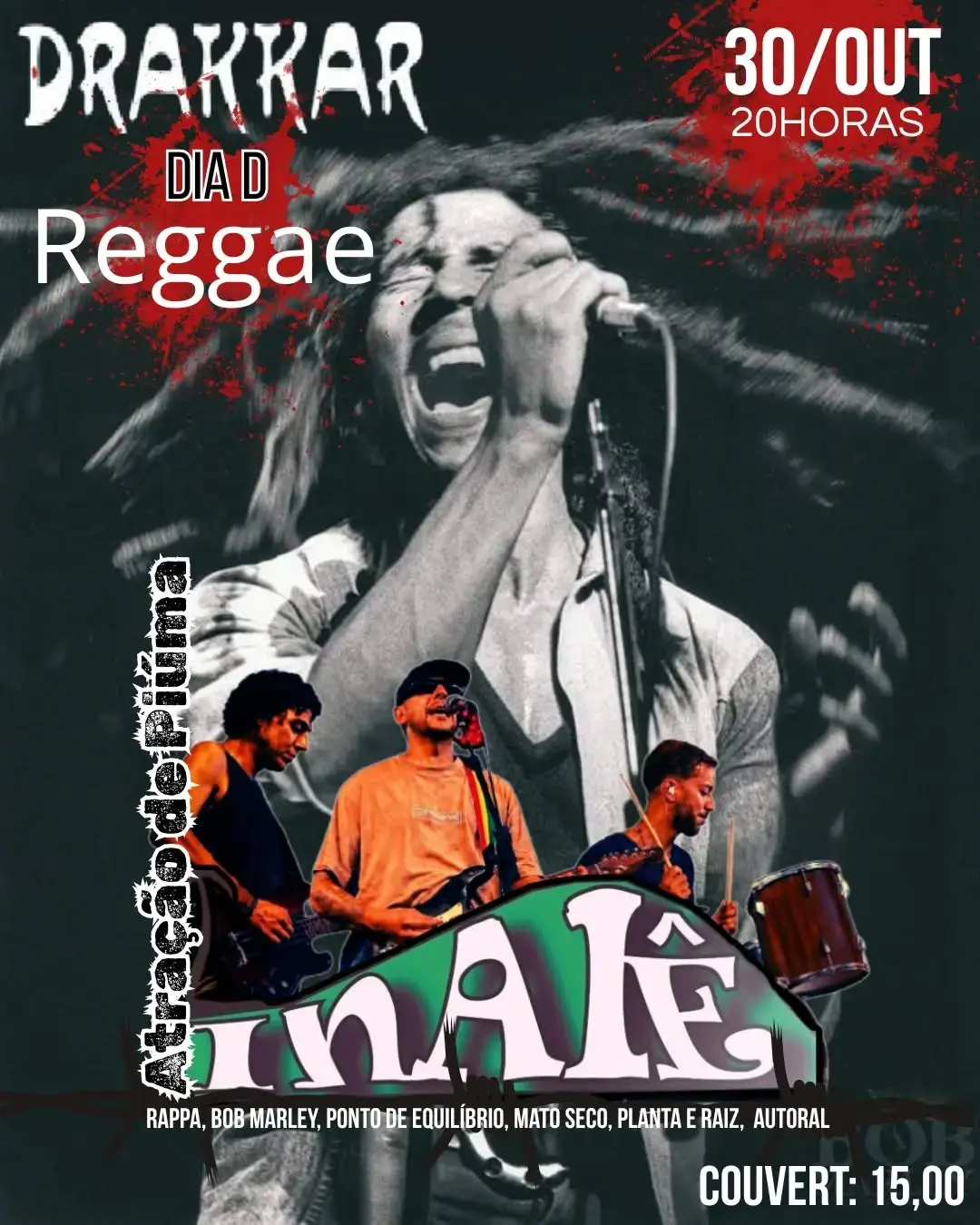 Flyer de Banda Inaiê