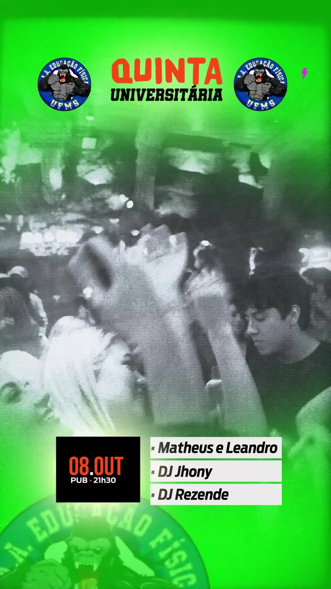 Flyer de Matheus e Leandro, DJ Jhony e DJ Rezende