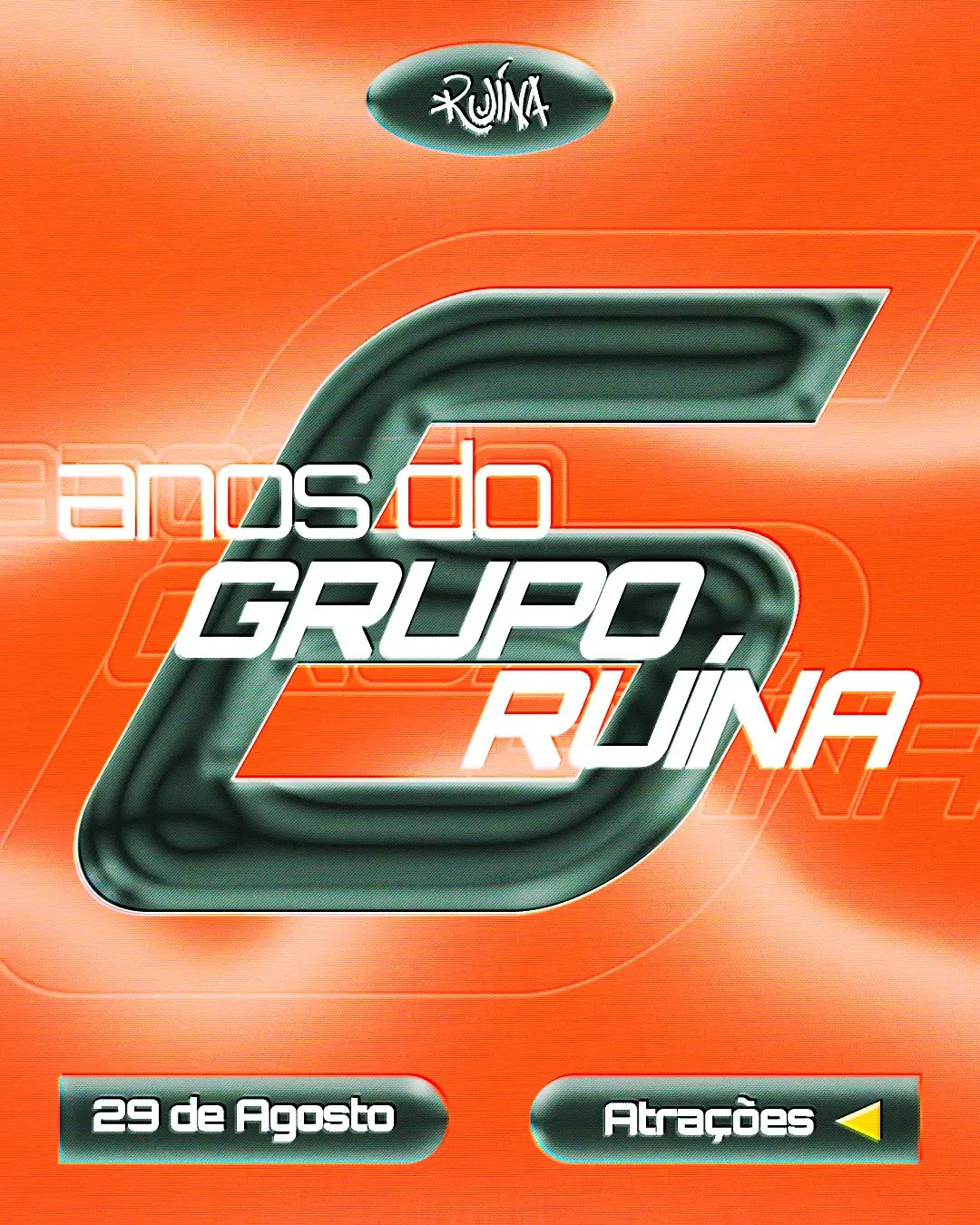 Flyer de SKaramujos e DJ Bruno Augusto