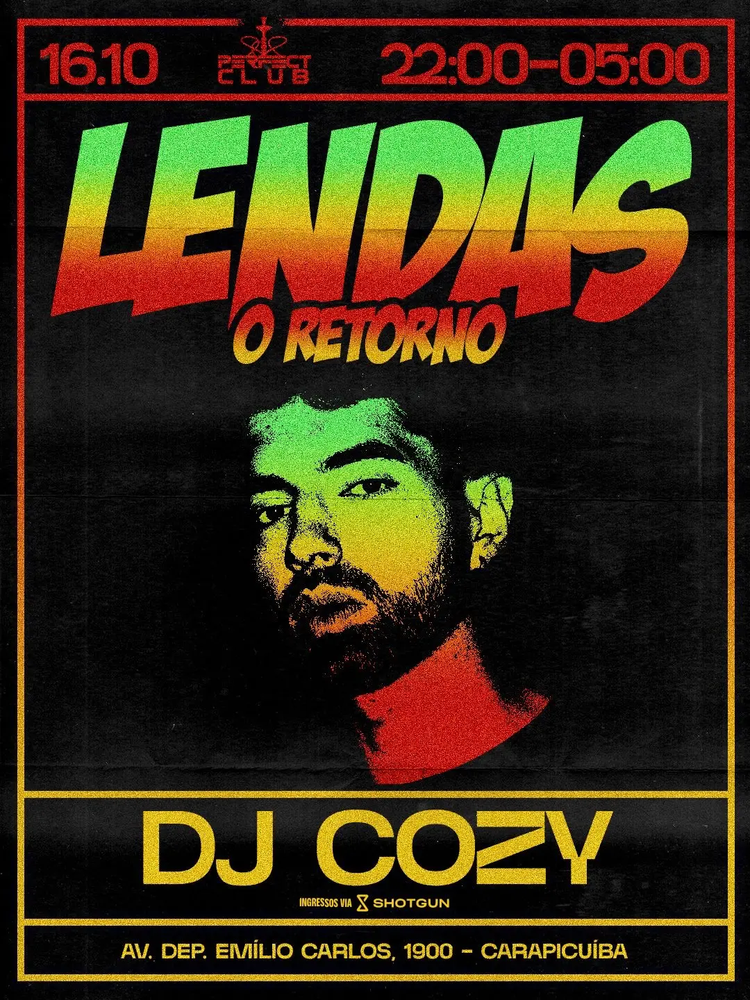 Flyer de DJ Cozy