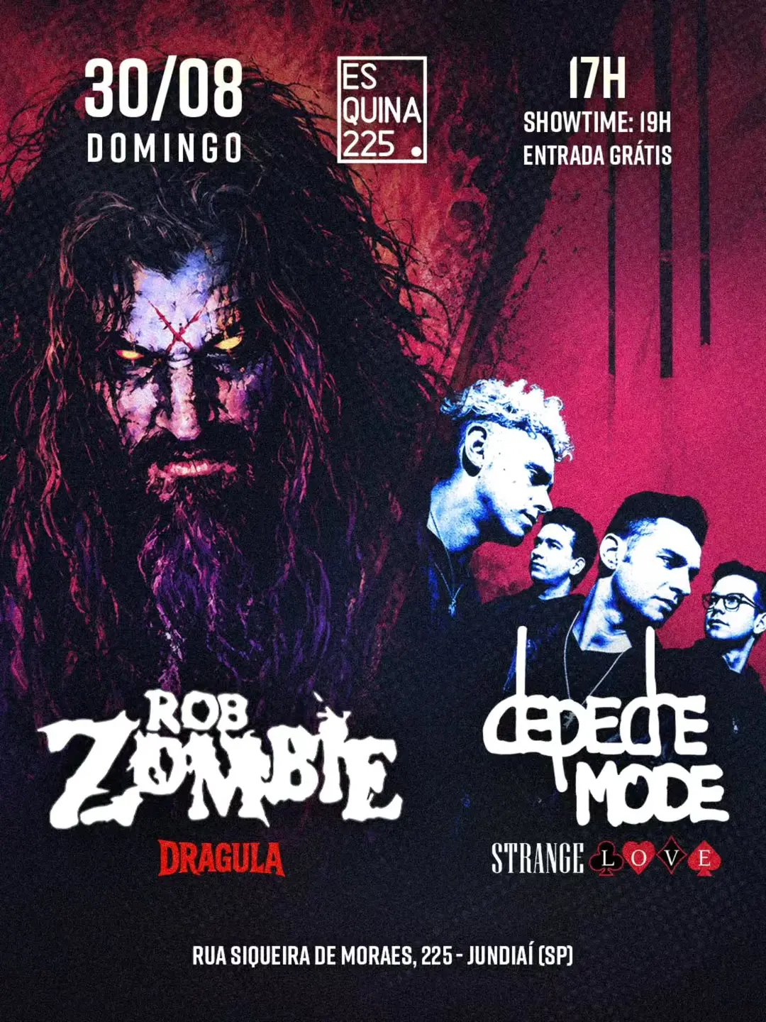 Flyer de Dragula e Strangelove