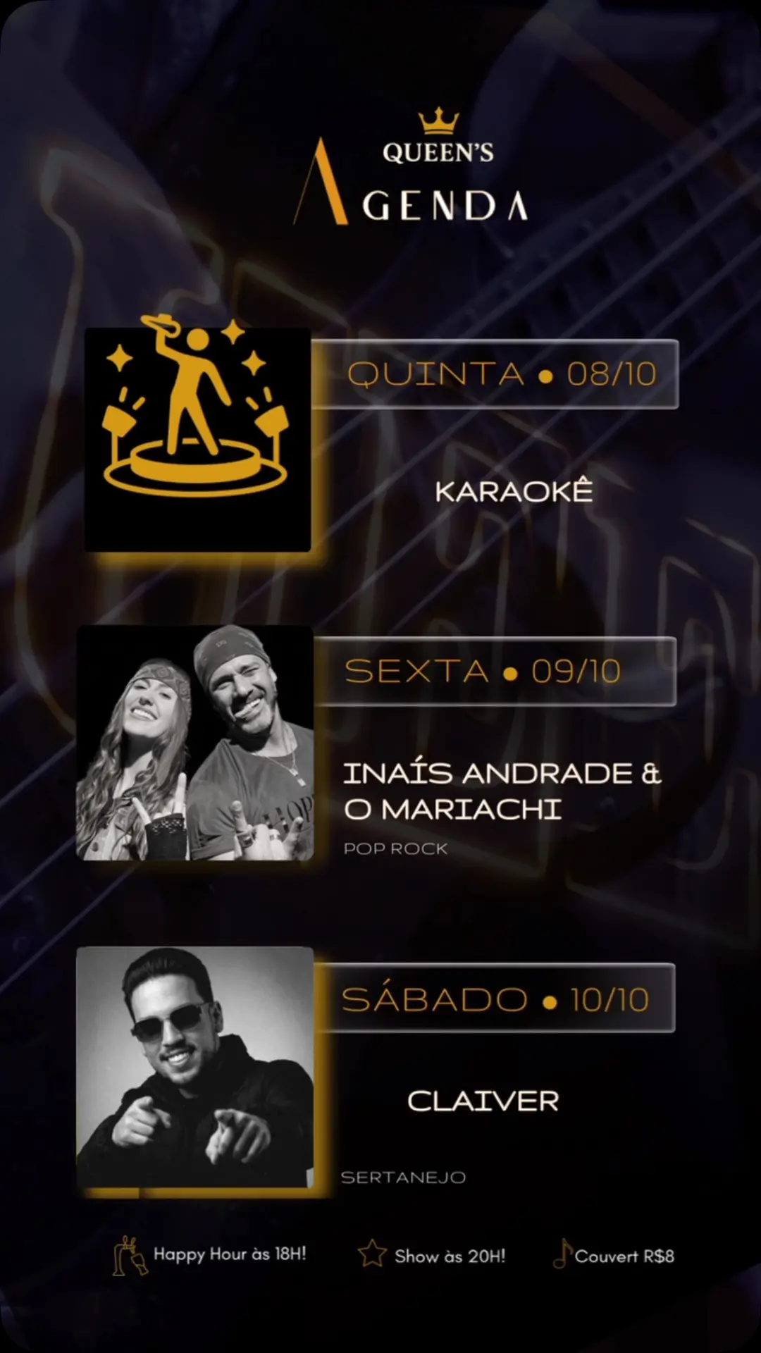 Flyer de Inaís Andrade & o Mariachi