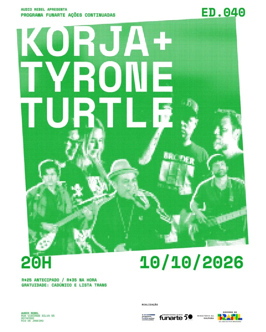 Flyer de Korja e Tyrone Turtle