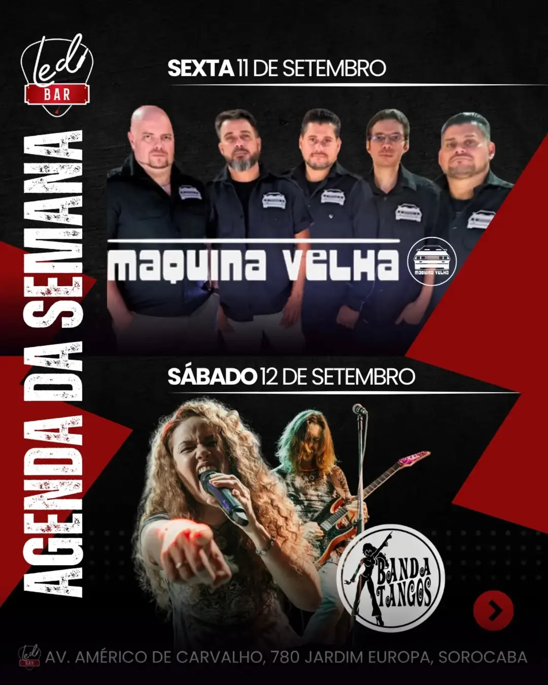 Flyer de Banda Maquina Velha