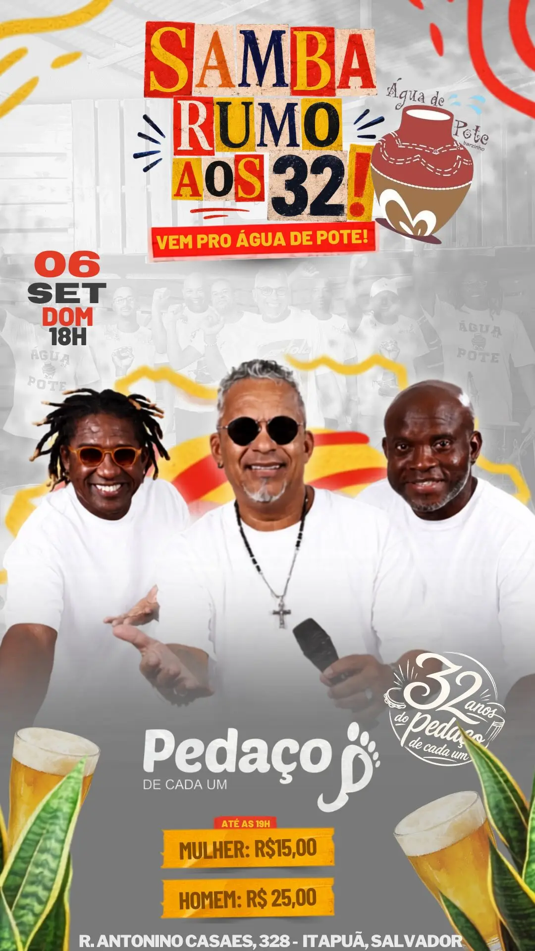 Flyer de Pedaço de Cada Um
