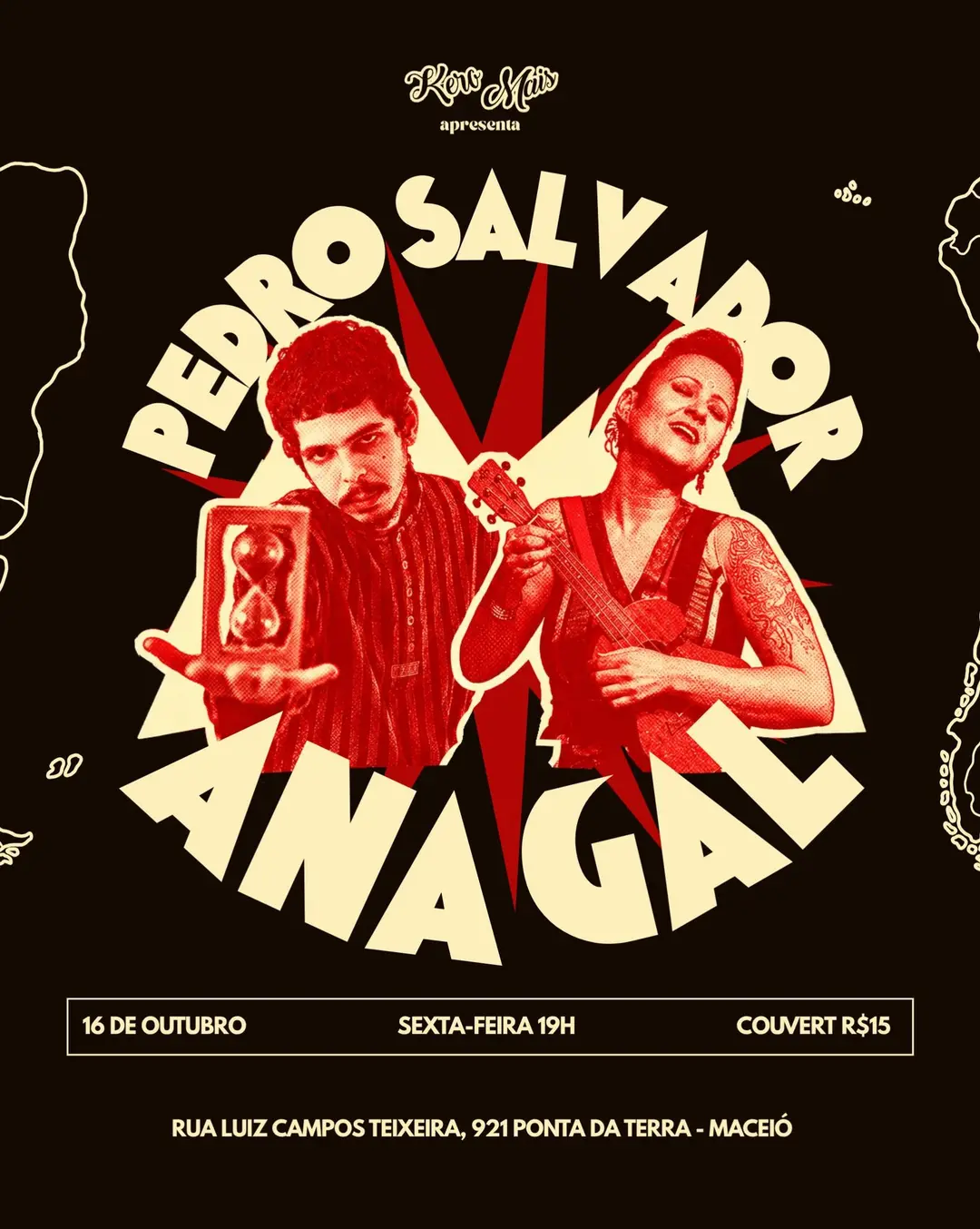 Flyer de Ana Gal e Pedro Salvador