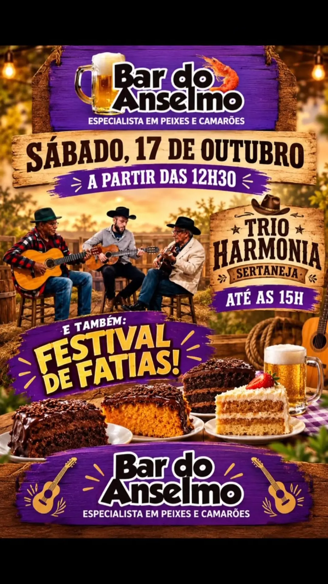Flyer de TRIO HARMONIA SERTANEJA