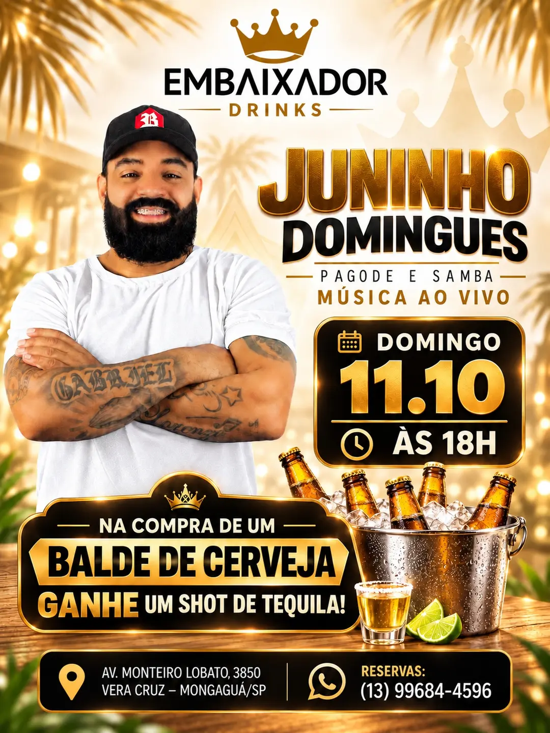 Flyer de Juninho Domingues