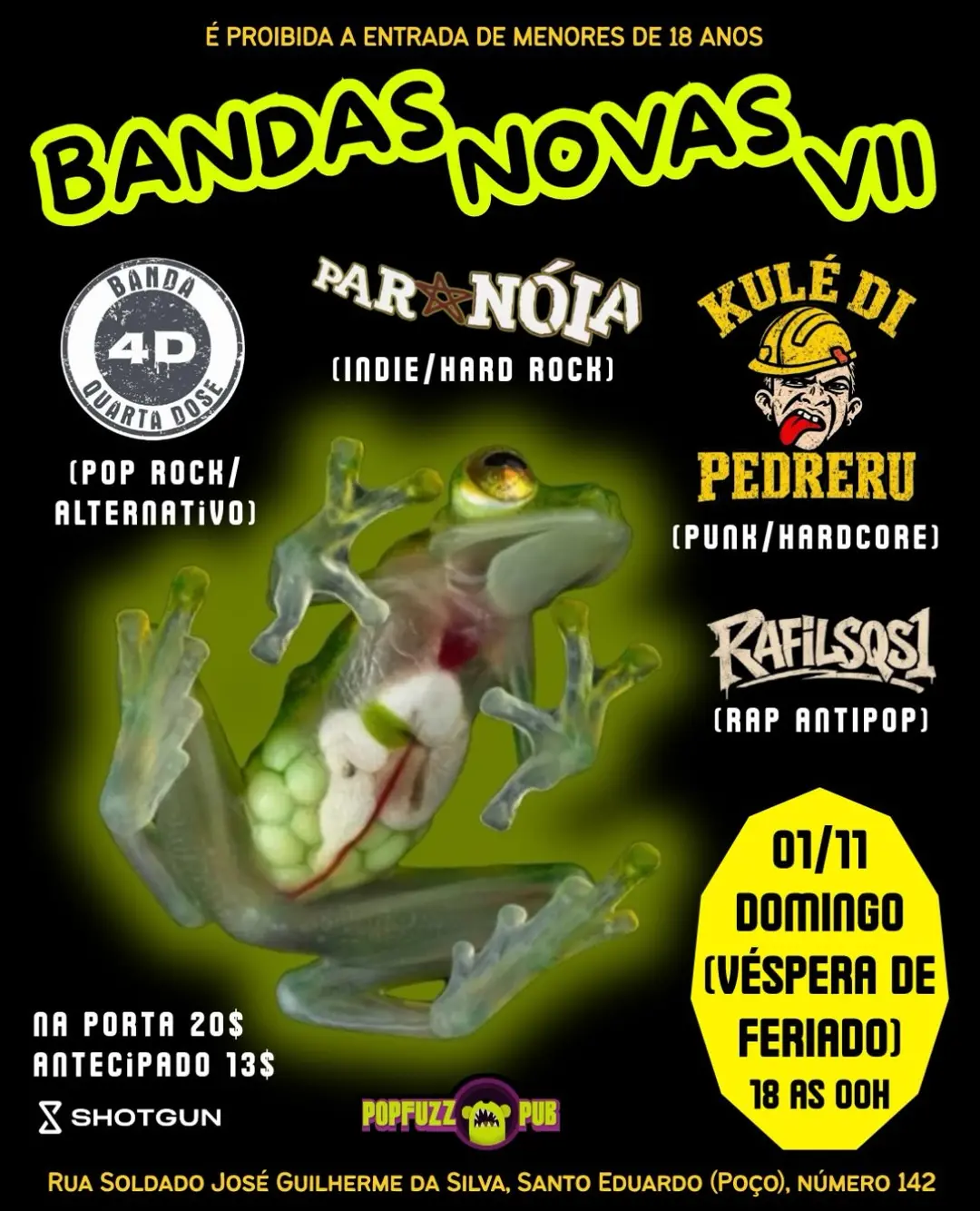 Flyer de A KULÉ DI PEDRERU, RAFILSQS1, A QUARTA DOSE e Paranóia