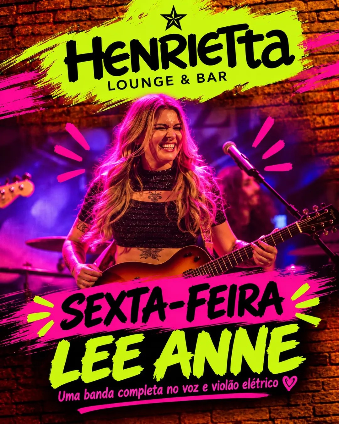 Flyer de Lee Anne e Thiago Neves