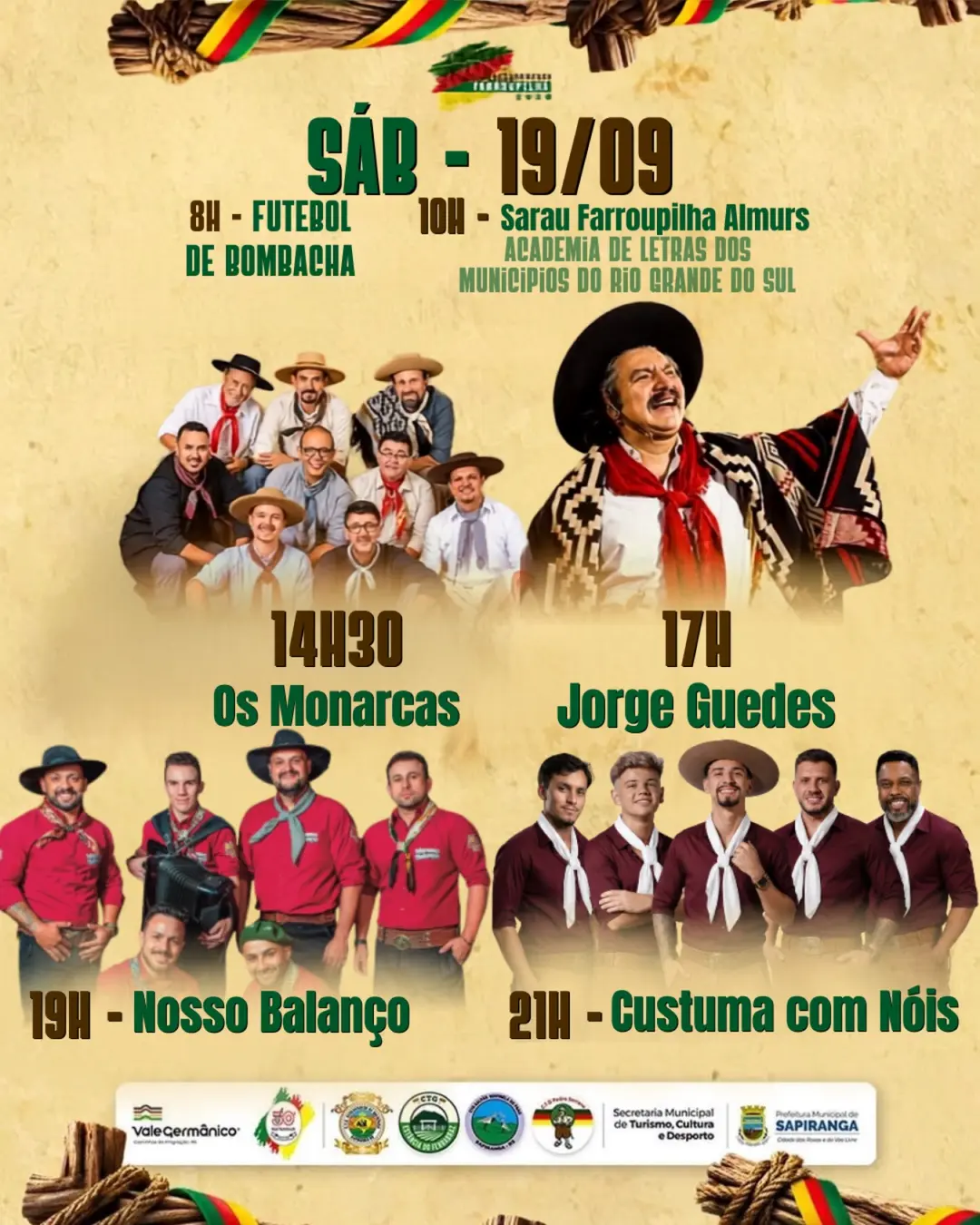 Flyer de Nosso Balanço, Custuma com Nóis e mais 2 artistas