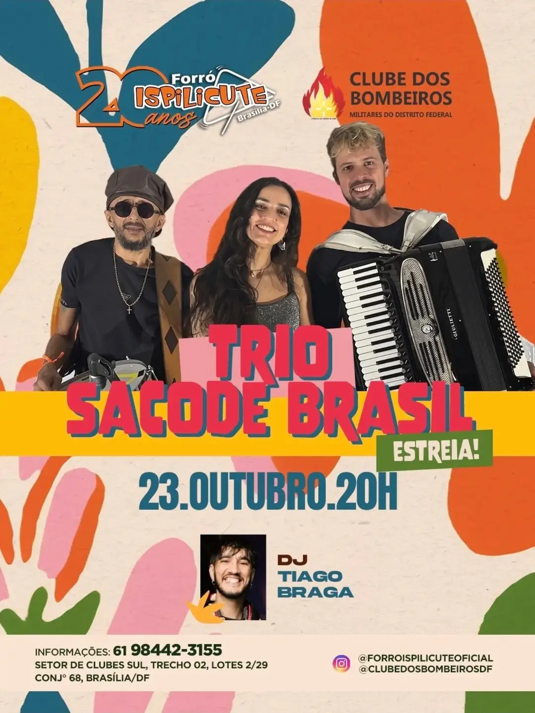 Flyer de Trio Sacode Brasil