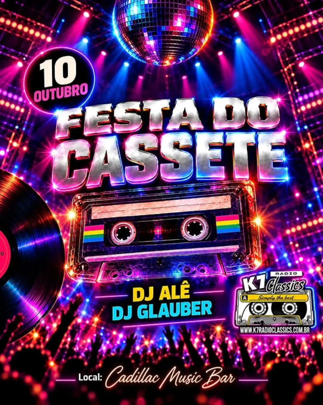 Flyer de DJ ALÊ e DJ Glauber