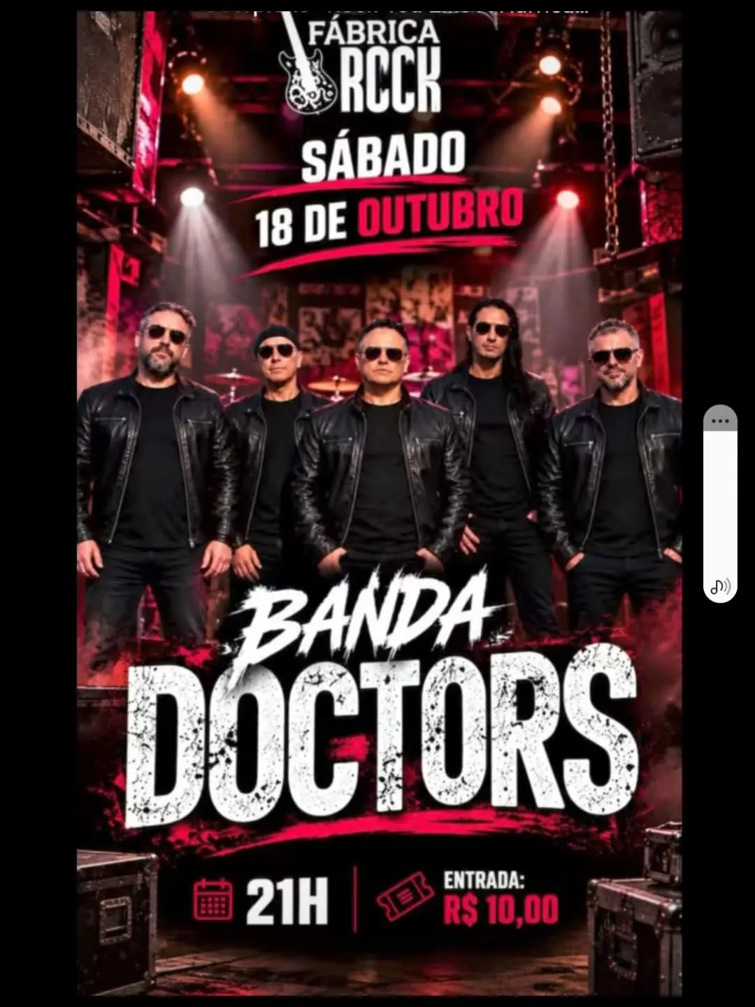 Flyer de Banda Doctors