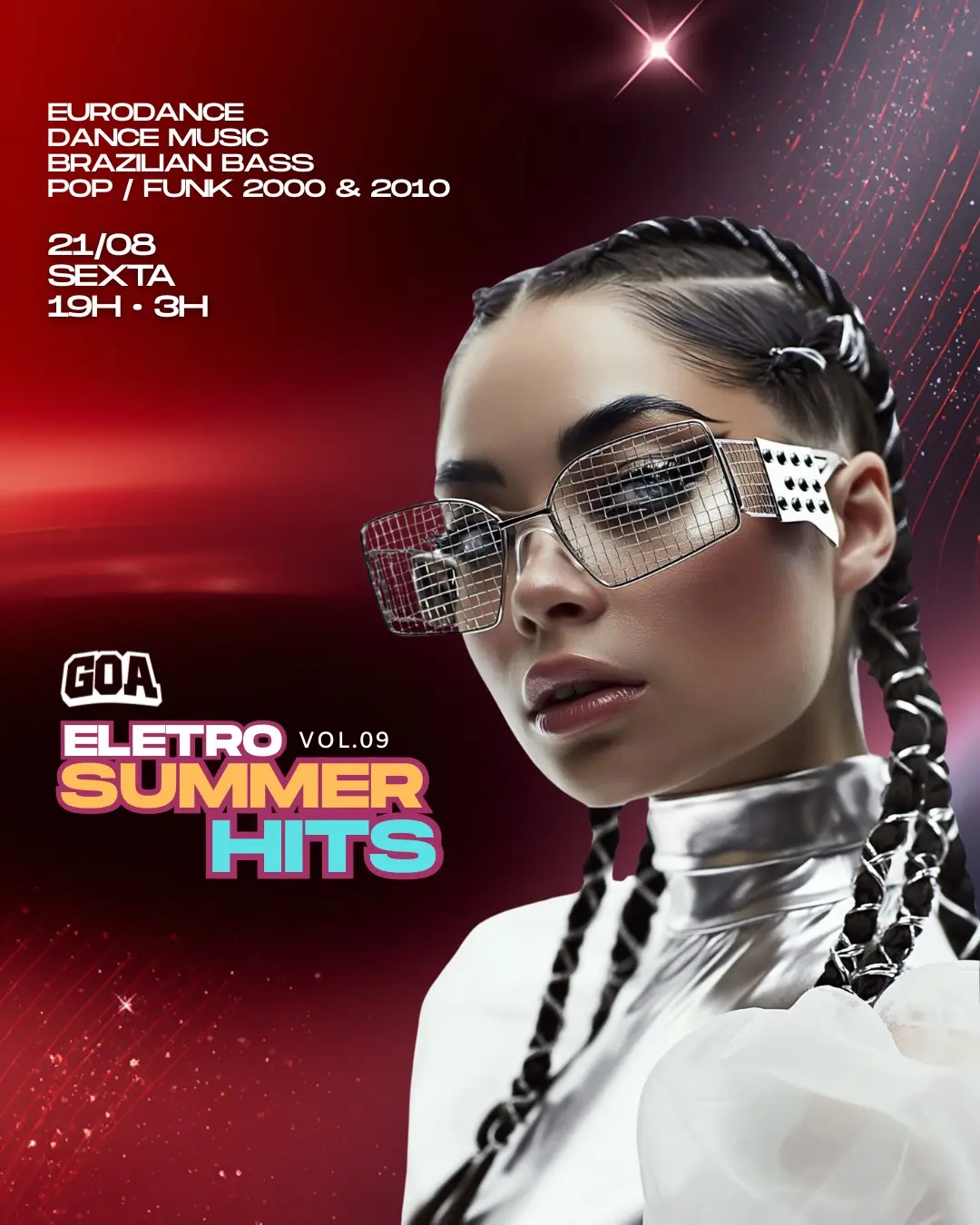 Flyer de Dj Claytão, Dj Pop.D e bumaffei