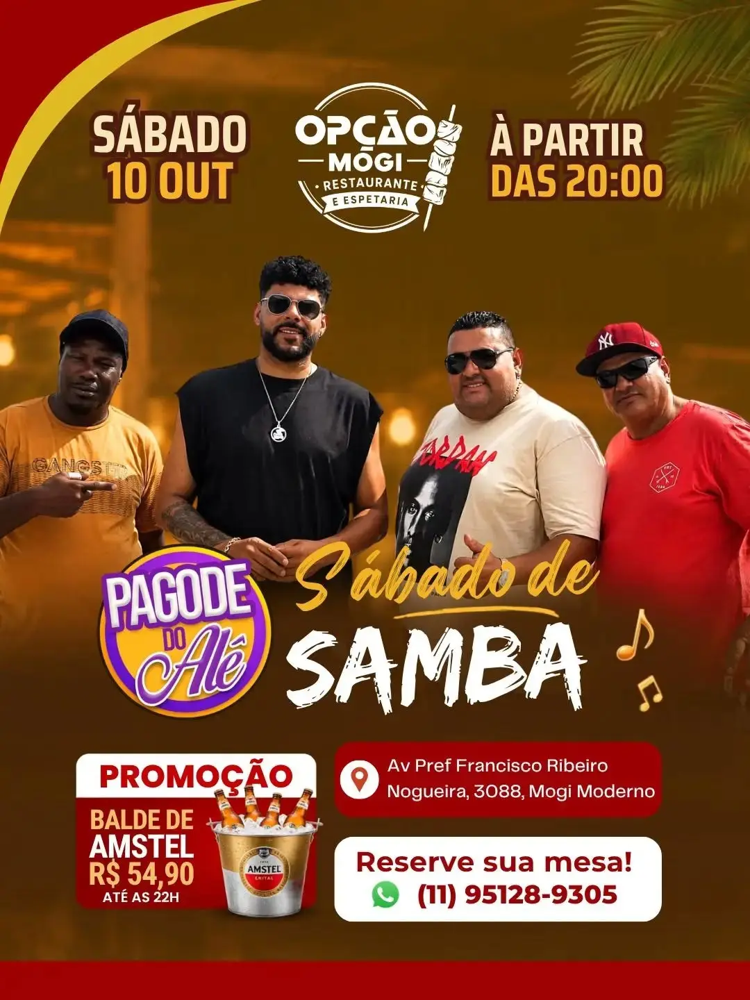 Flyer de Pagode do Alê