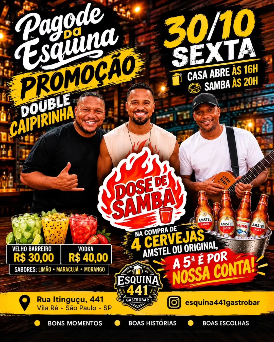 Flyer de Dose de Samba