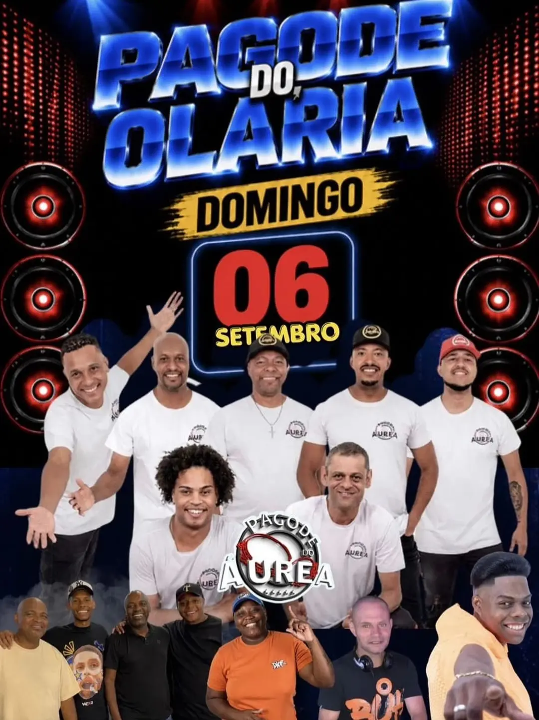 Flyer de Pagode do Áurea Oficial