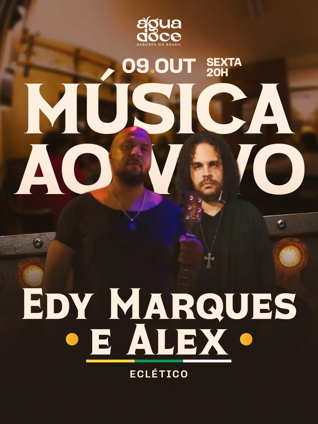 Flyer de Alê X e Edy Marques