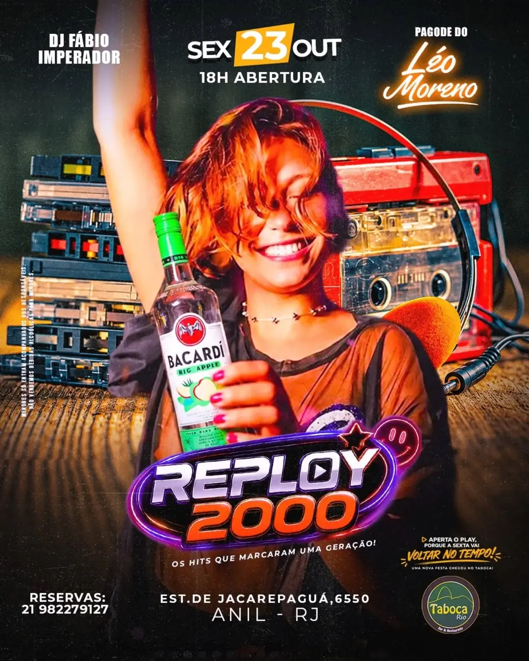 Flyer de Léo Moreno e Fábio Imperador