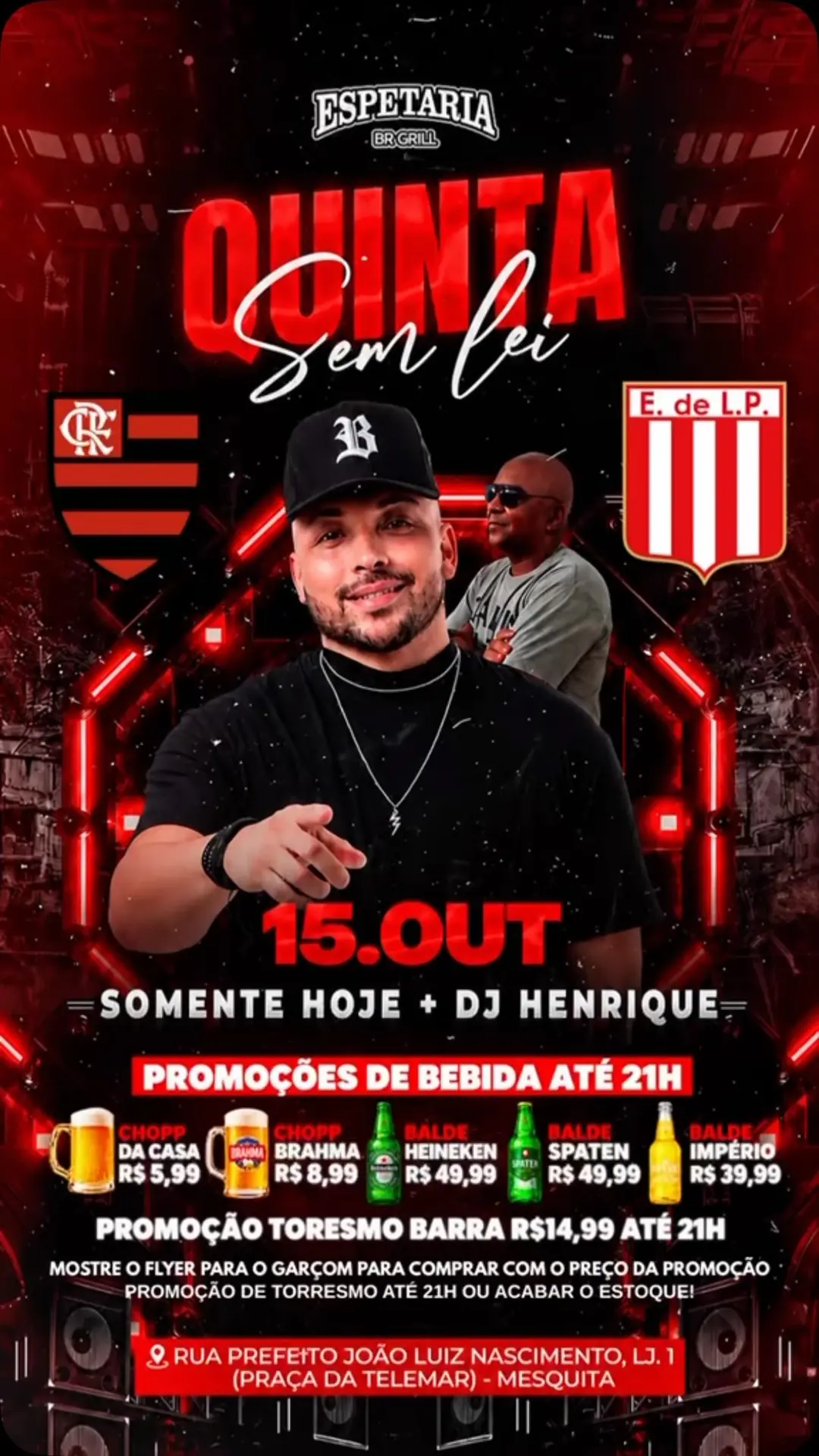 Flyer de DJ Henrique