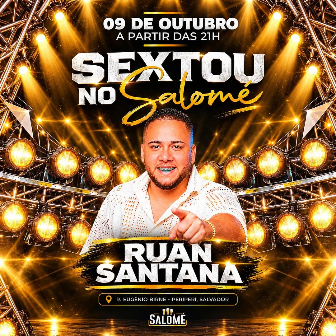 Flyer de Ruan Santana