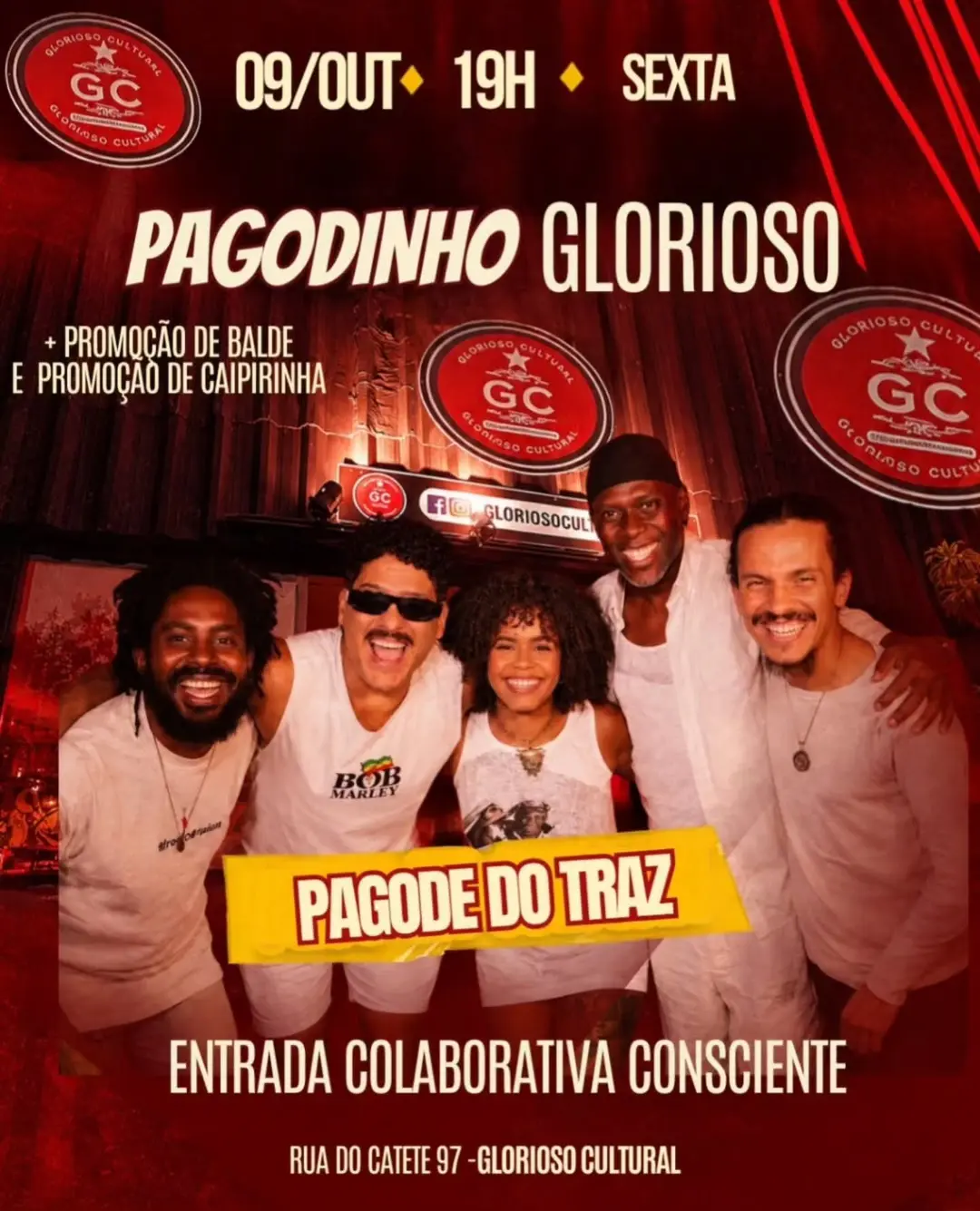 Flyer de Pagode do Traz