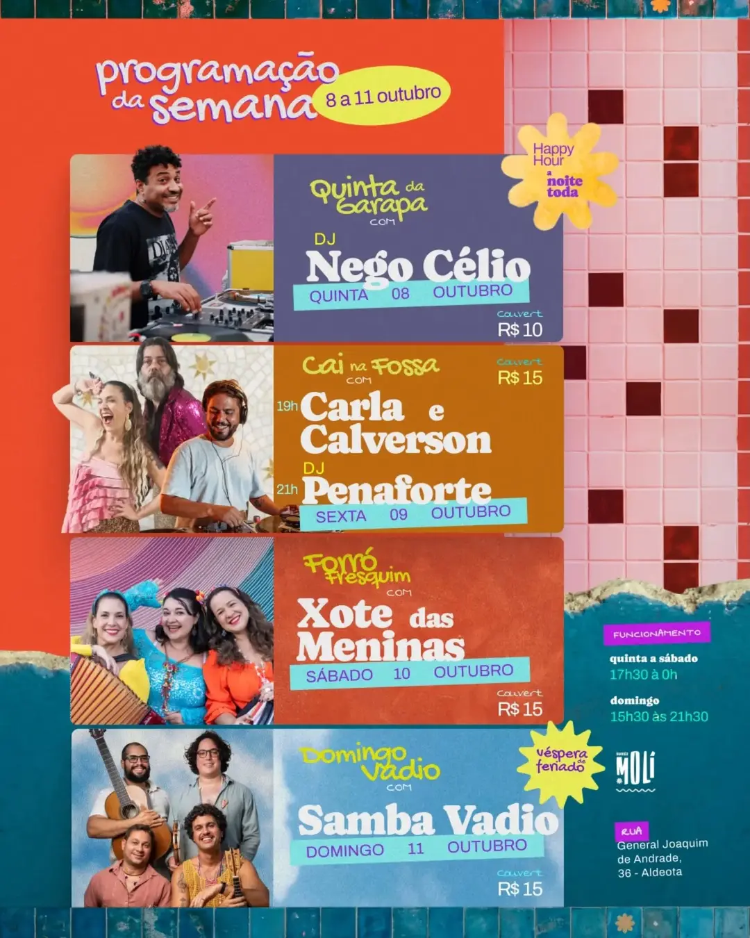 Flyer de O Xote das Meninas e Xote das Meninas