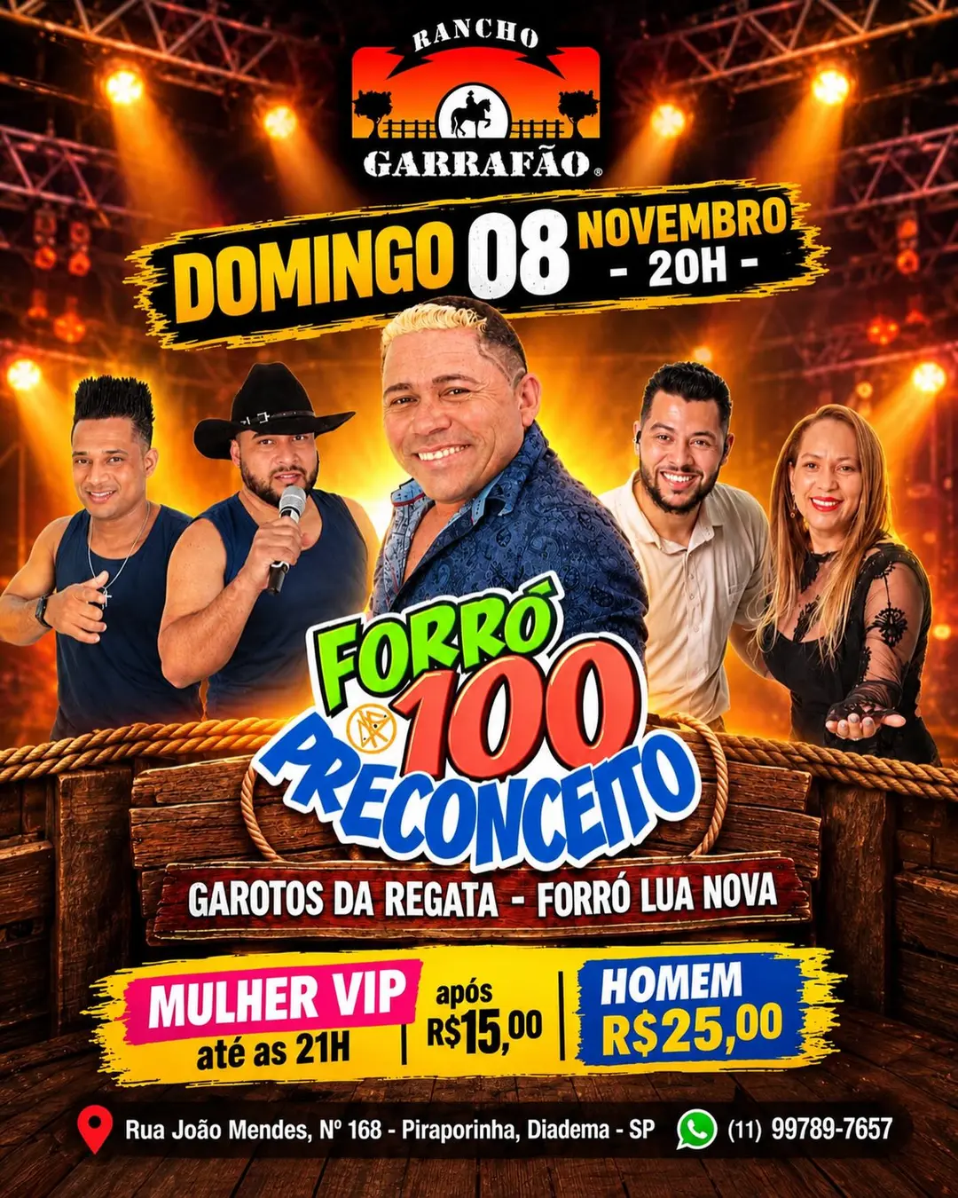 Flyer de Lua Nova, Genival e Garotos da Regata