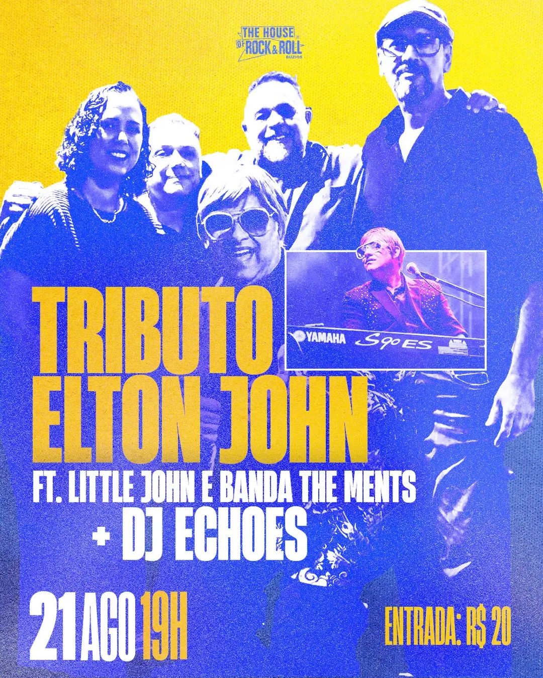 Flyer de Little John, The Ments e DJ Echoes