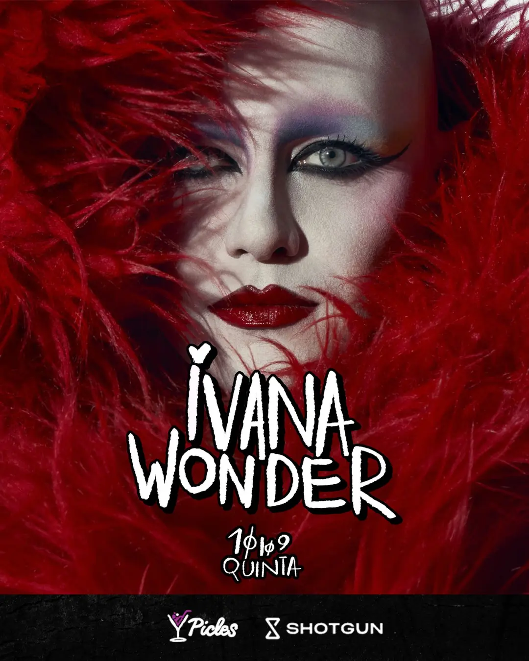 Flyer de Ivana Wonder, Rodrigo Mancusi e mais 4 artistas
