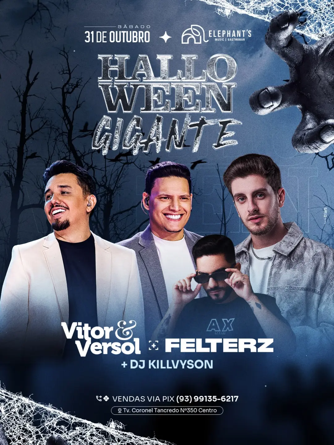 Flyer de Guilherme Pimenta, Vitor & Versol e DJ Killvyson