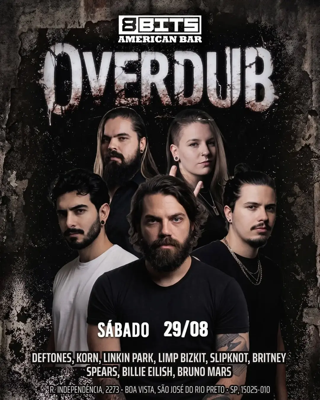 Flyer de Banda OVERDUB