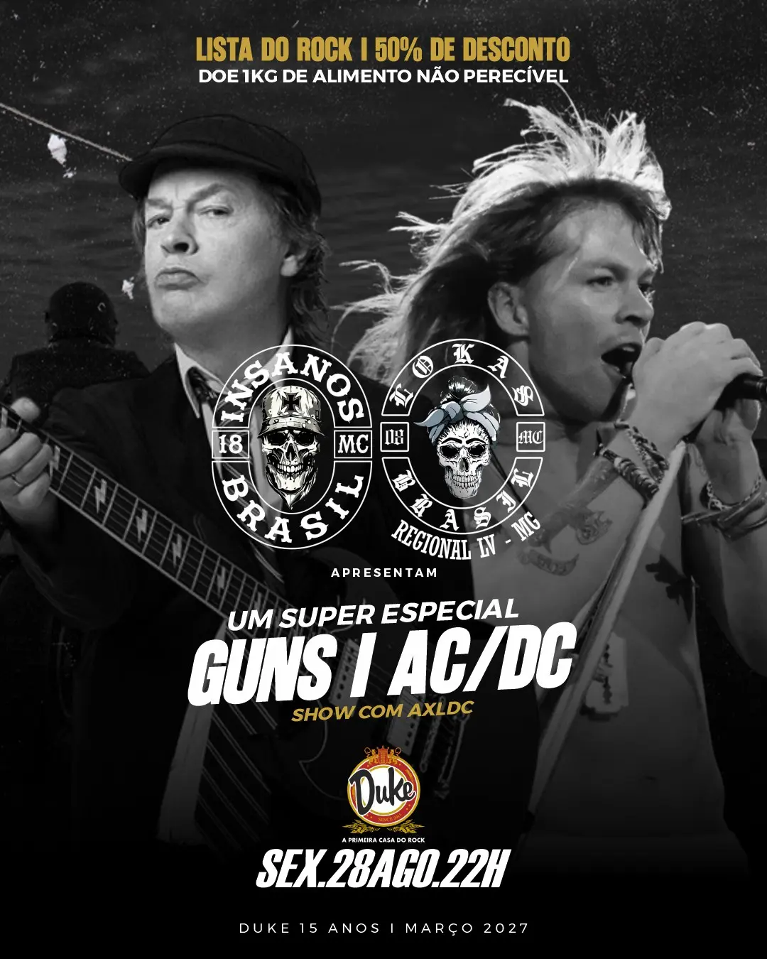 Flyer de Axl DC