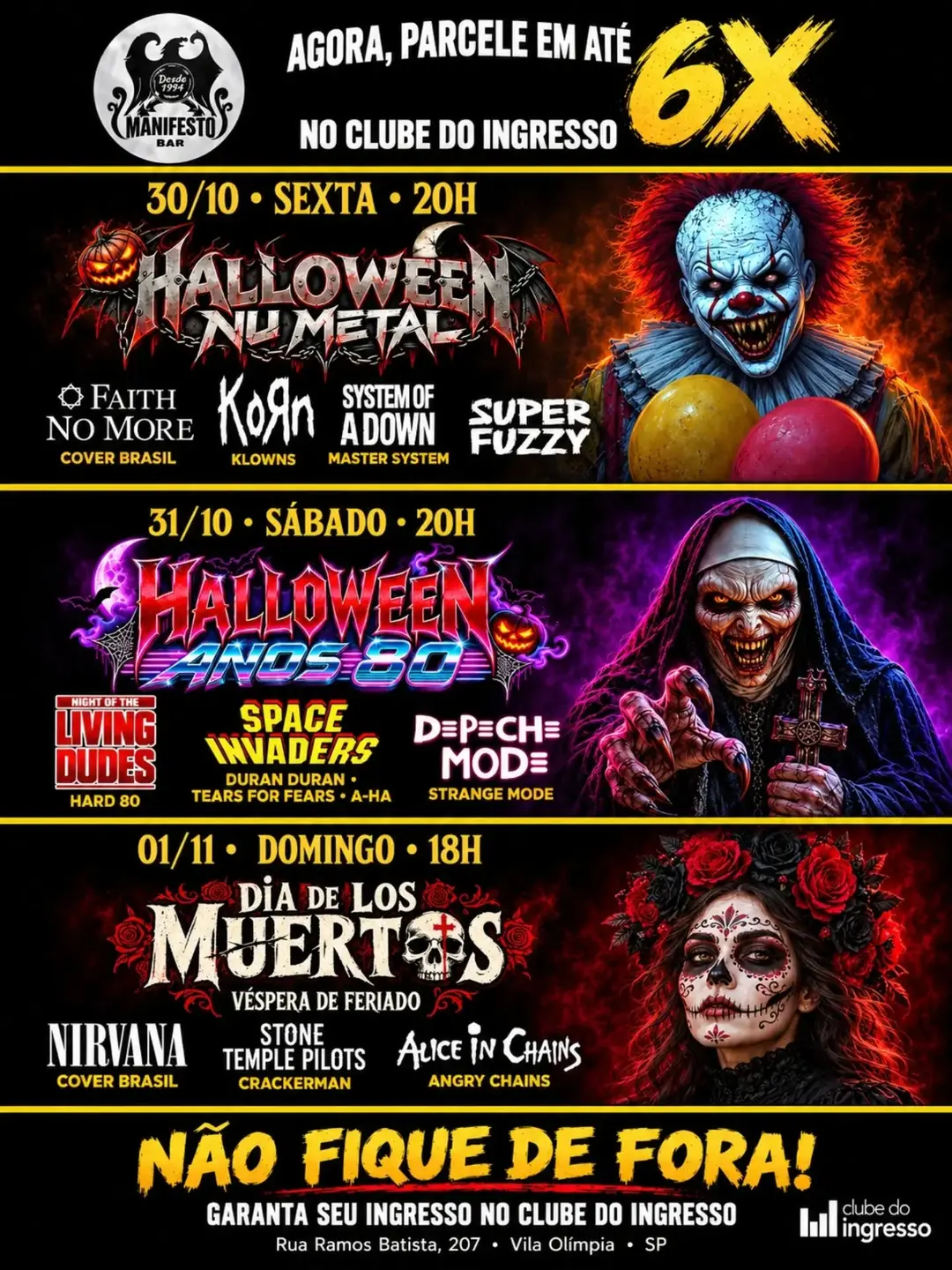 Flyer de Superfuzzy e mais 3 artistas