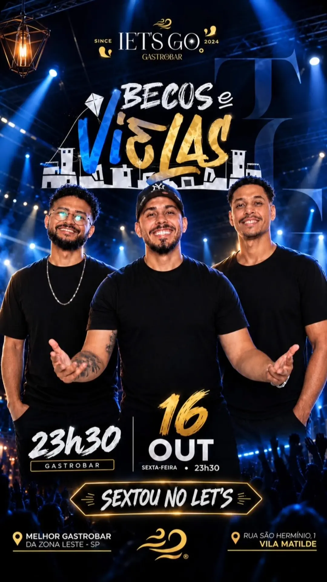 Flyer de Becos e Vielas