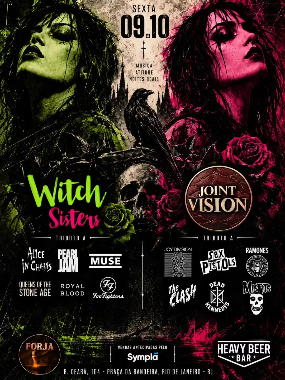 Flyer de Joint Vision Band e witchsistersoficial