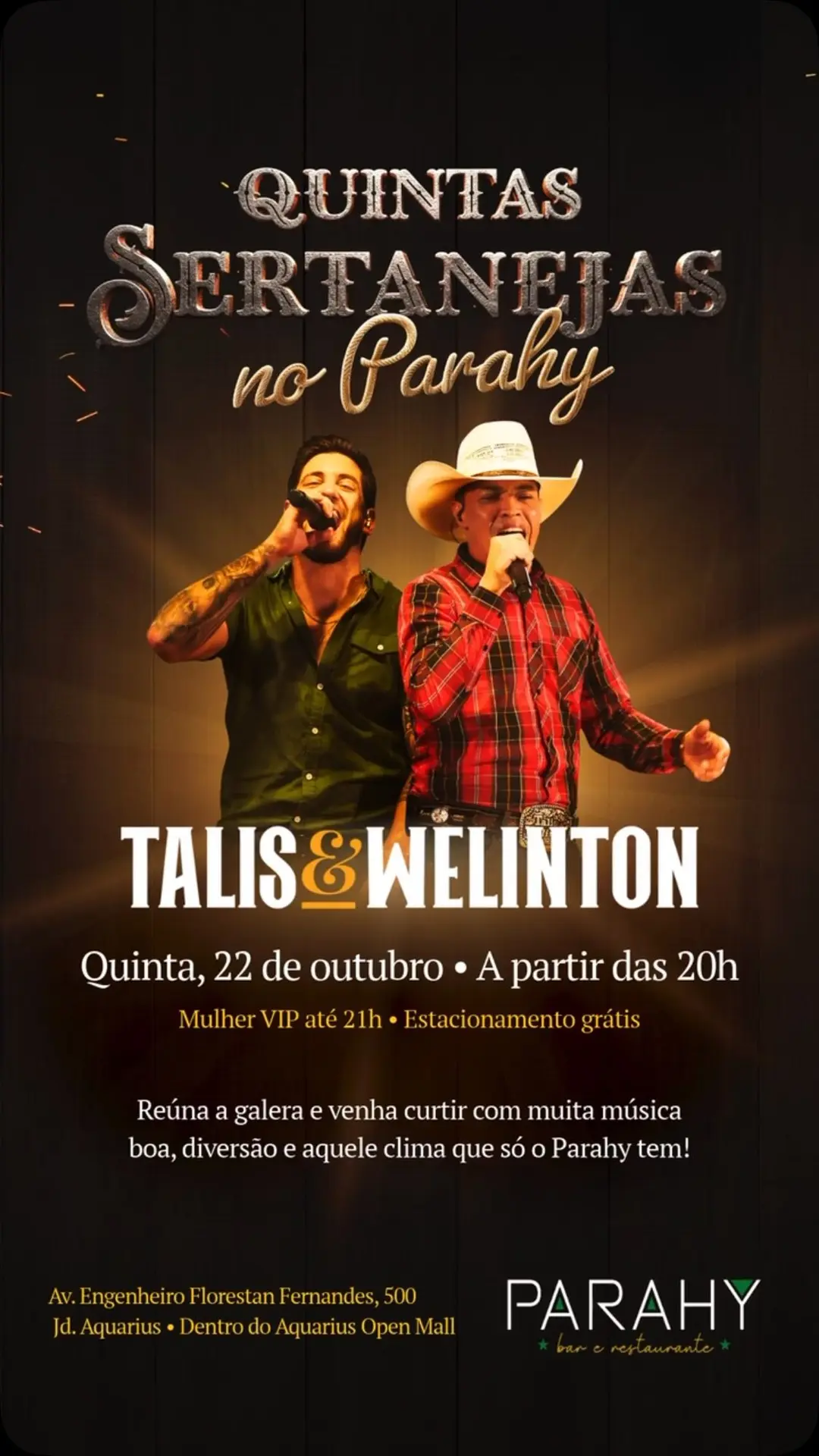 Flyer de Talis e Welinton / WRP