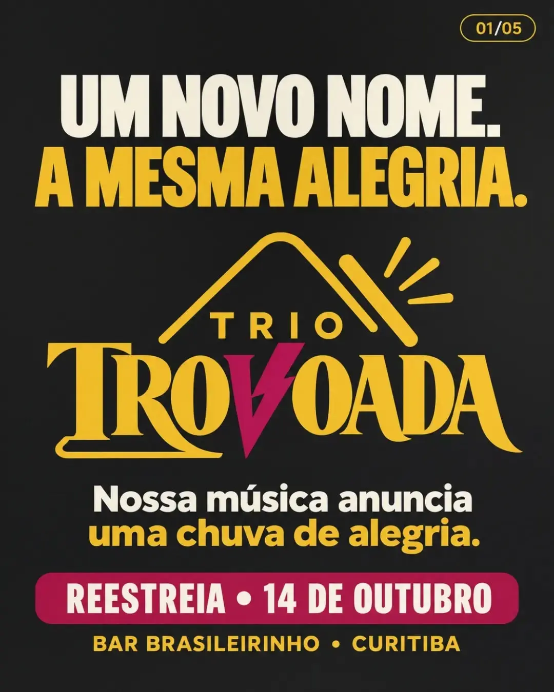 Flyer de Trio Trovoada e Trio Chicote