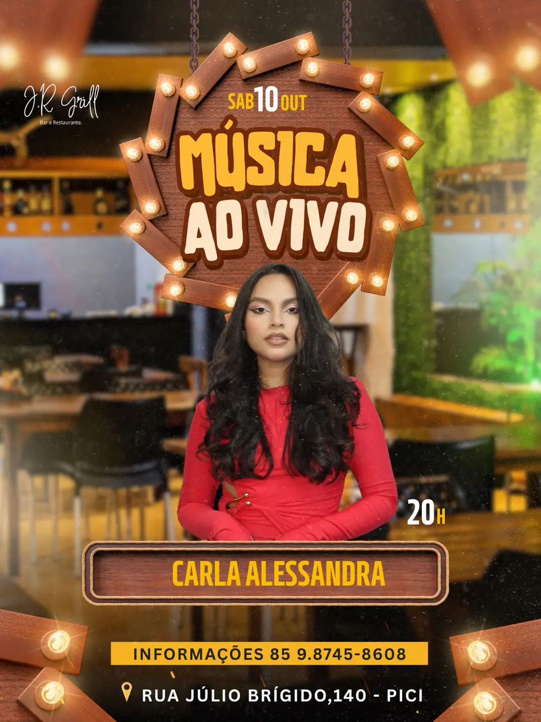Flyer de Carla Alessandra